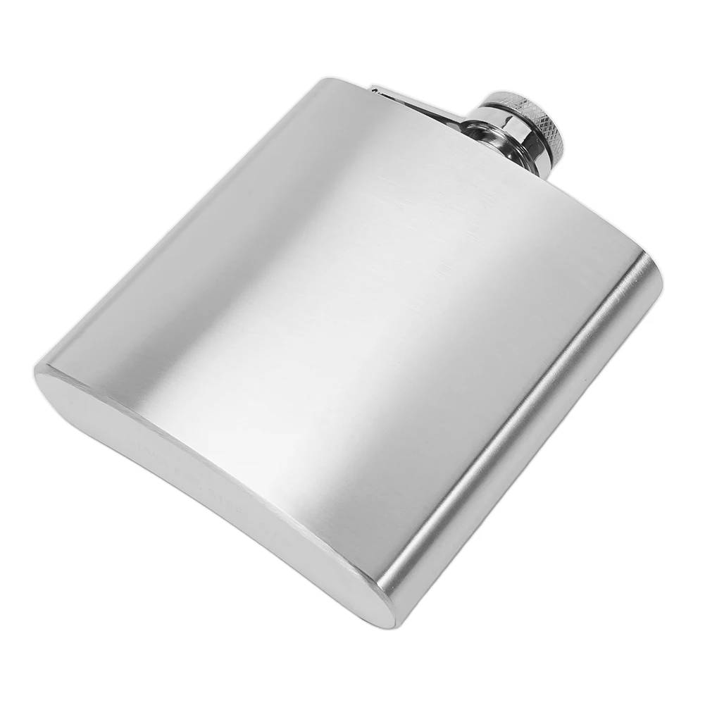 

6 / 8oz Hip Flask Stainless Steel Whiskey Liquor Pocket Wine Bottle Large Capacity Utdoor Portable Pocket Flask