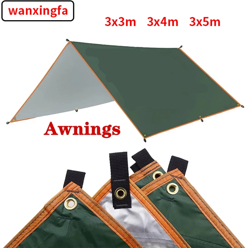 

2023 Ultralight Canvas Garden Canopy, Waterproof Sunshade, Camping Hammock, Sun Shelter, for Beach and Outdoor, 4x3m, 3x3m