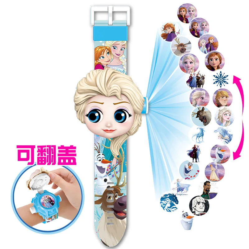 Часы Disney Холодное сердце для девочек детские светящиеся часы Эльзы школьные