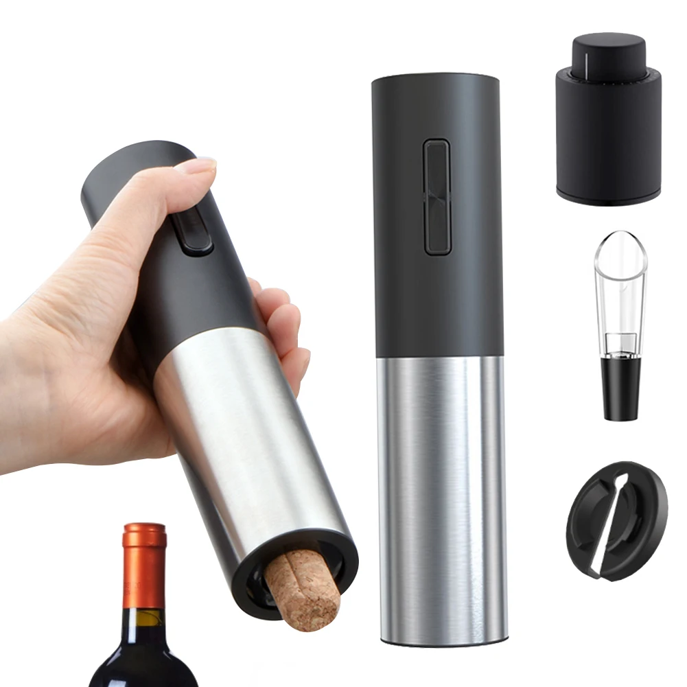 

Electric Wine Bottle Opener Corkscrew Foil Cutter Set Rechargeable Bottle Opener For Wine Kitchen Gadgets Accessories