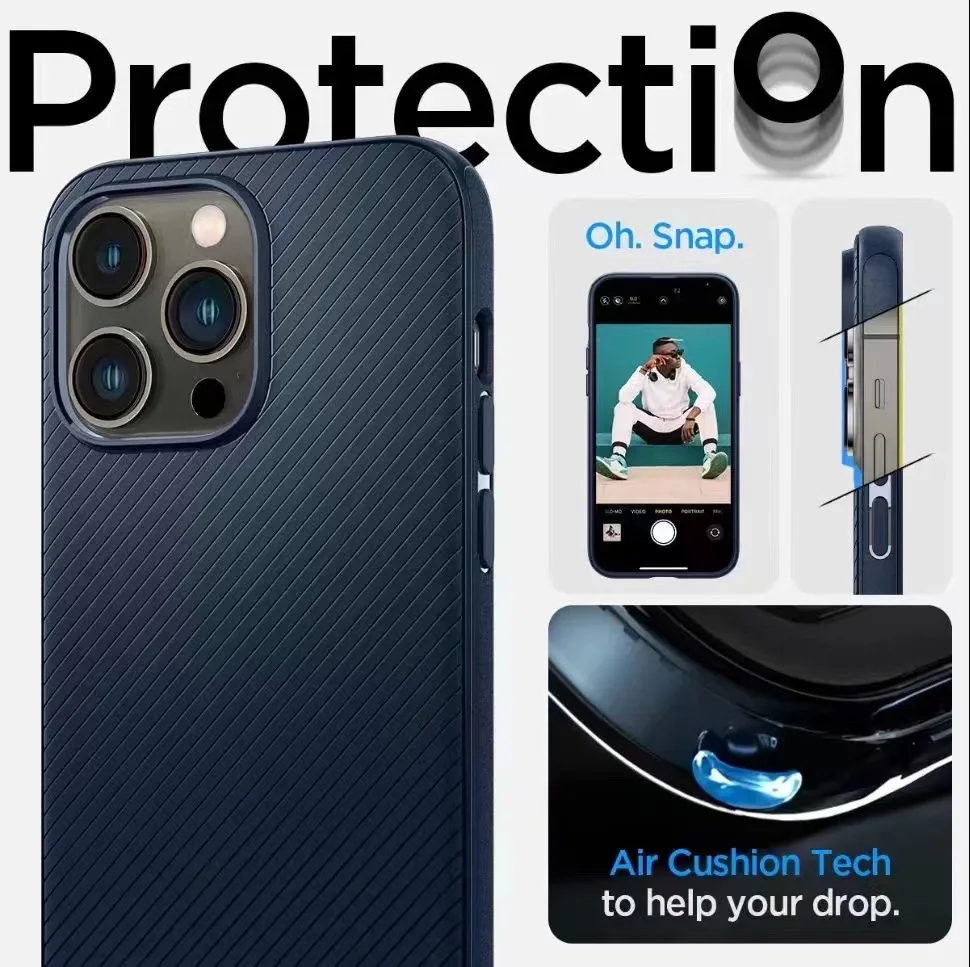 Original Spigen is Applicable To The New Military Level Fall Proof Full Case Of iPhone 12 13 14 Pro Max Series For 14 Plus Case