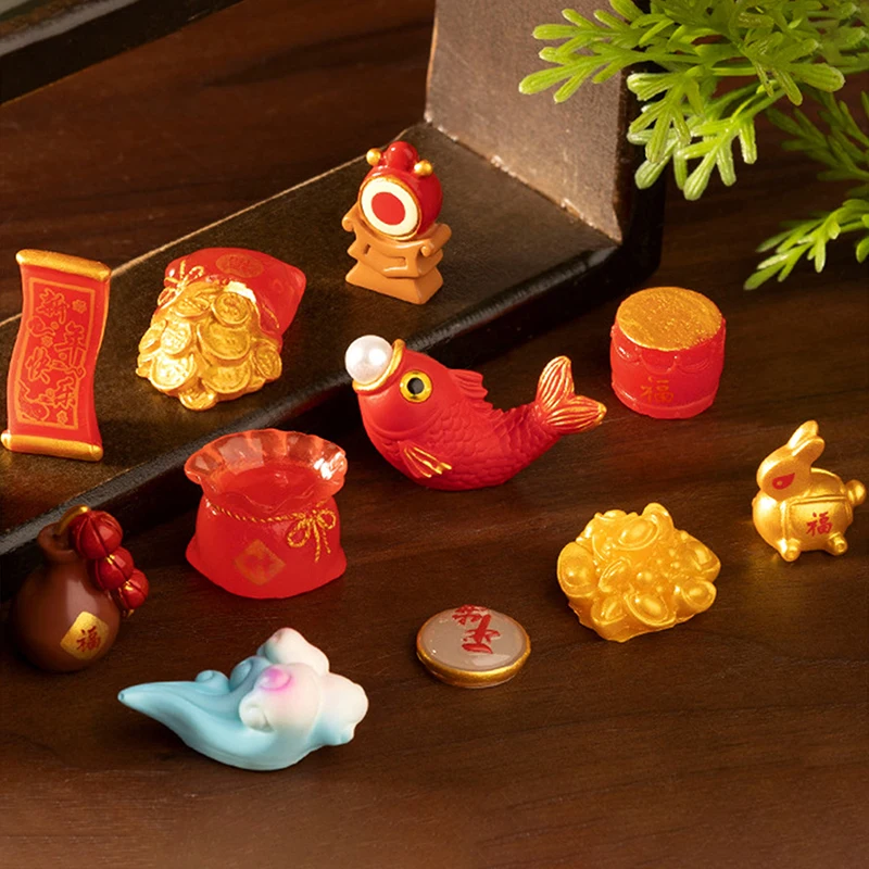 2025 Новый год счастливый мешок для денег фейерверки благословение орнамент рог