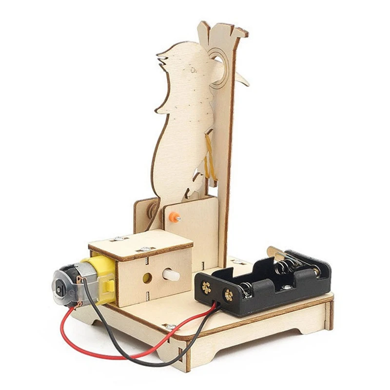 DIY Woodpecker Assemble Model Science Experimental Tool Kit STEM For Learning Wooden Puzzle