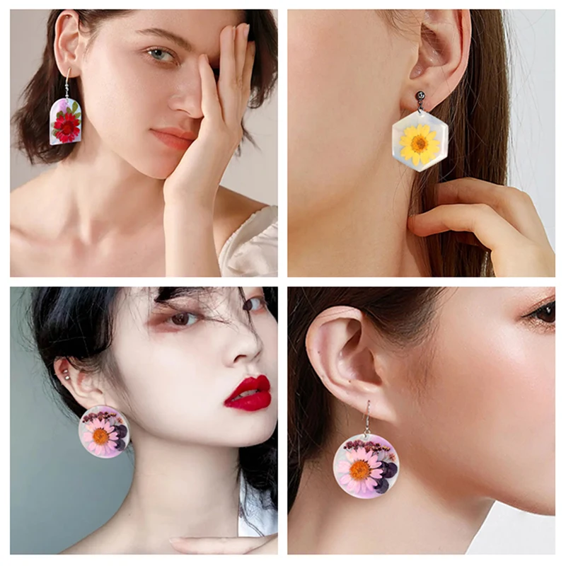 Серьги кулон эпоксидная смола силиконовая форма Геометрическая круглая