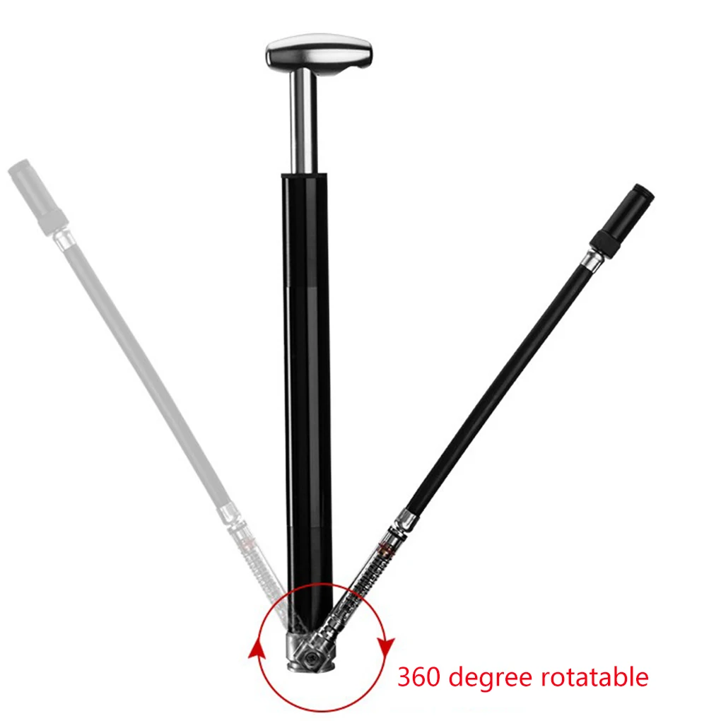 

160PSI Bicycle Air Pump Portable Cycling Inflator Road MTB Bike Tire Aluminum Alloy Bicycle Hand Pump Bicycle Accessories