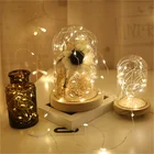 Новогодняя Декоративная гирлянда, 1 м, гирлянда, рождественские украшения для фотографий, рождественские подарки, украшение для рождественской елки