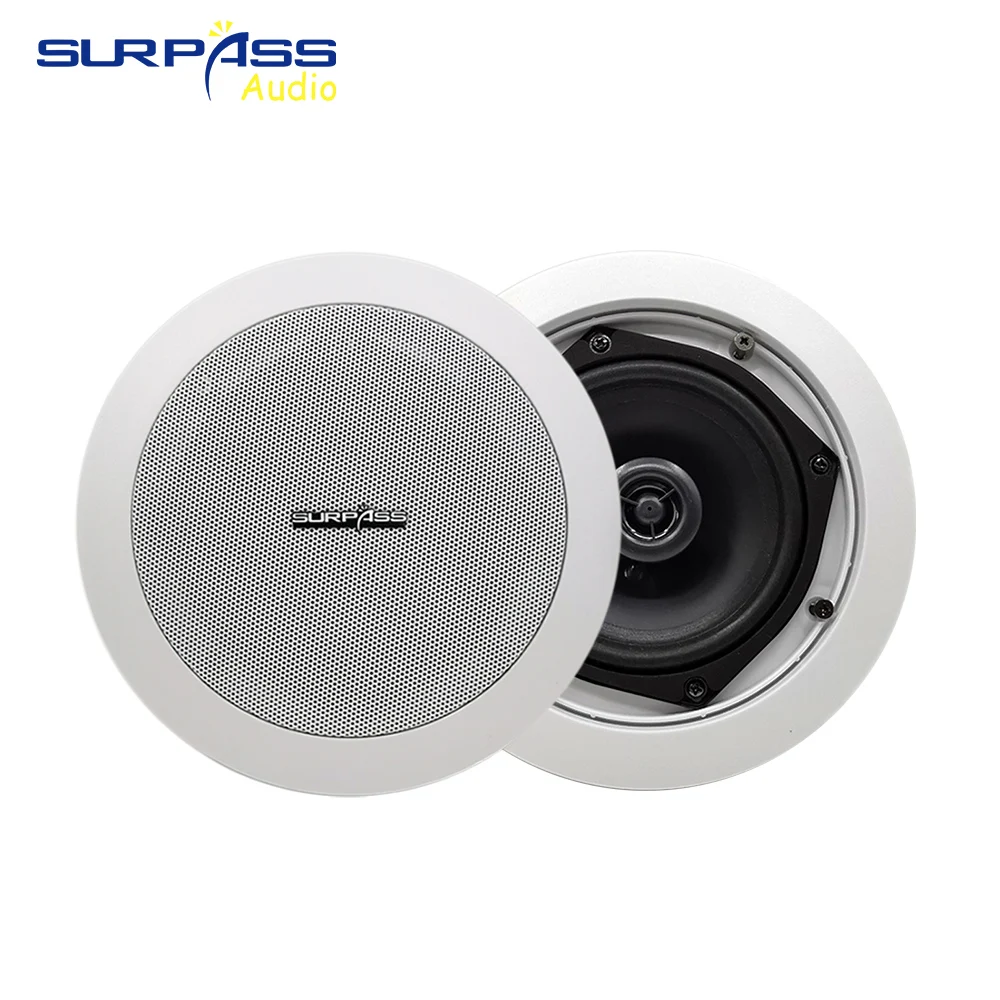 Коаксиальный потолочный динамик 20 Вт 5 дюймов бас 70 в/100 в декоративный домашний