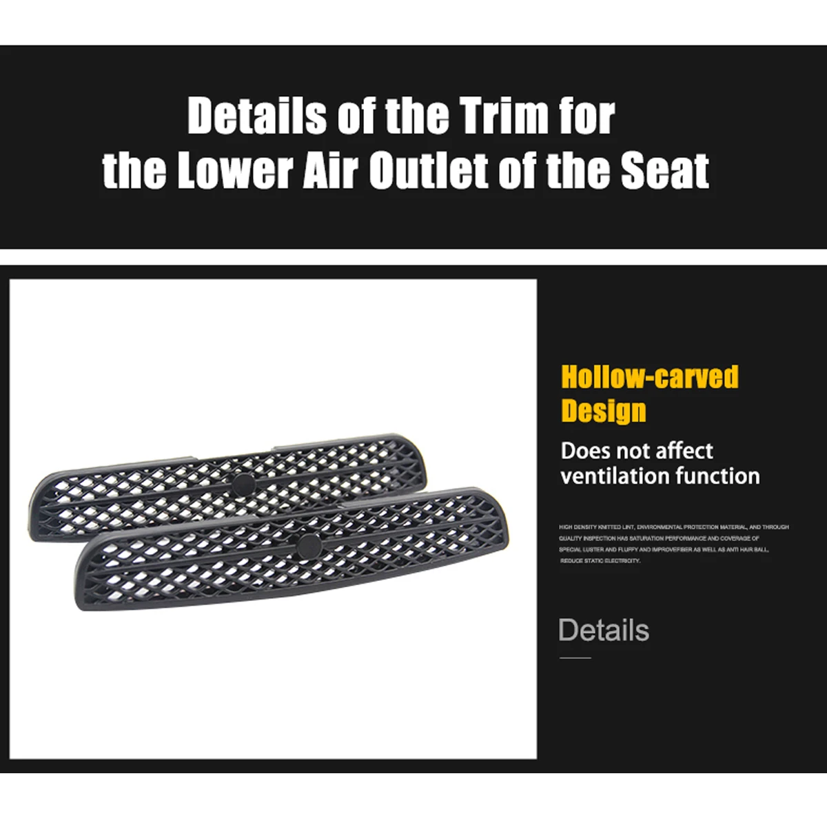 Крышка вентиляционного отверстия для Mercedes Benz GLE W166 GL GLS 2012-2019 автомобильная