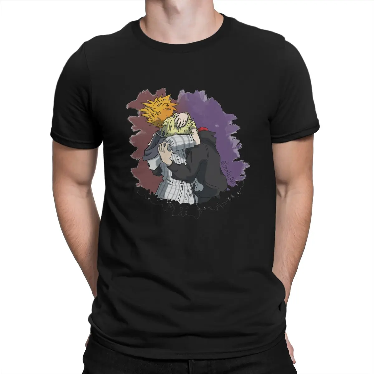 

Men's BeatNeku Reunion T Shirt NEO The World Ends With You Game Cotton Tops Vintage Short Sleeve Crewneck Tees Unique T-Shirts