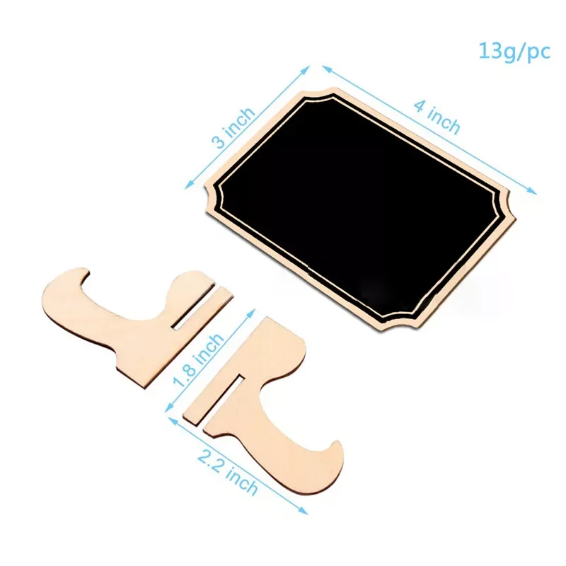 

10pcs Chalkboard Message Sign with Hang String Wooden Mini Blackboard Wedding Party Decoration Marriage Supplies 10*7.5cm