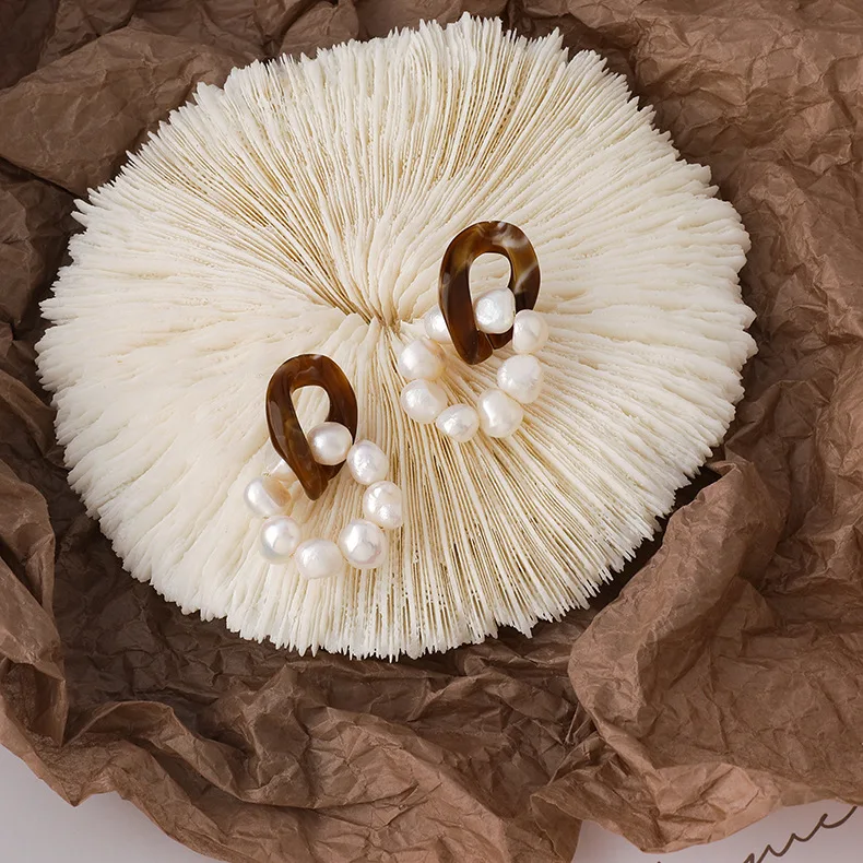 

Новые серьги-гвоздики, крупные серьги из смолы в стиле ретро с геометрическим рисунком, женские свадебные украшения в богемном стиле, Зажим ...