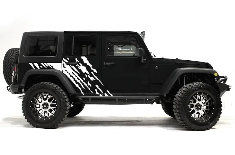 

Jeep Decal | Factory Crafts "SPLASH" Side Graphics Kit | Jeep Stickers | 3M Vinyl Decal Wrap | Fits Jeep Wrangler 2007-2016 Matt