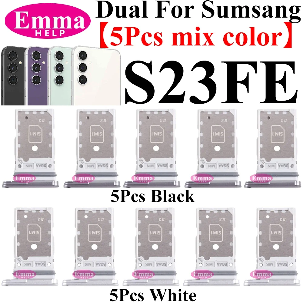 10 шт. лоток для SIM-карты для Samsung S21 S22 Plus S23+ S24 Ultra S20 FE S10, держатель слота для чипа, адаптер, разъем Micro Nano, часть разъема (art.: 3920c8b9f032a) - 3920c8b9f032a