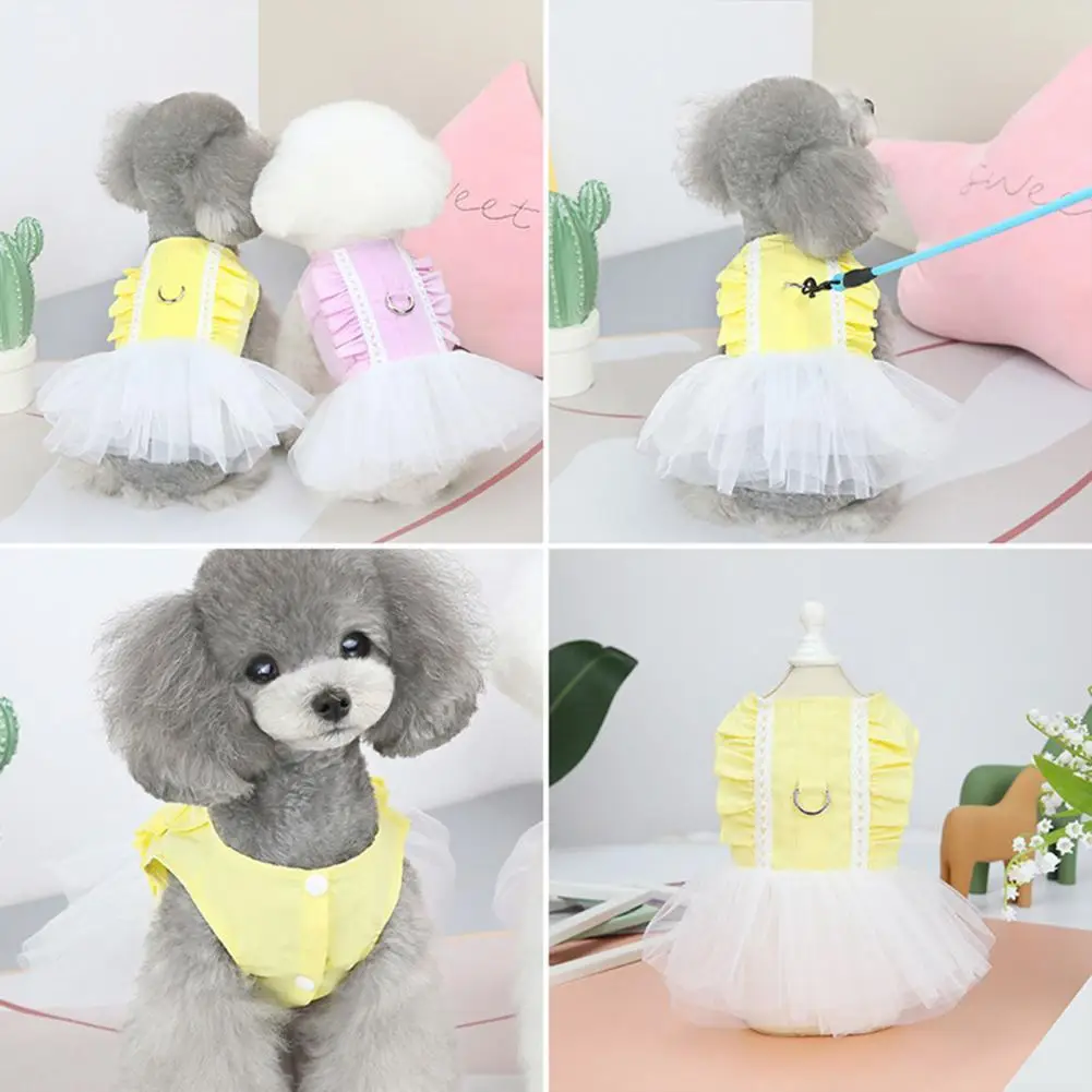 

Unique Fashionable Pet Sunshine Denim Dress Universal Teddy Dress Lovely for Summer