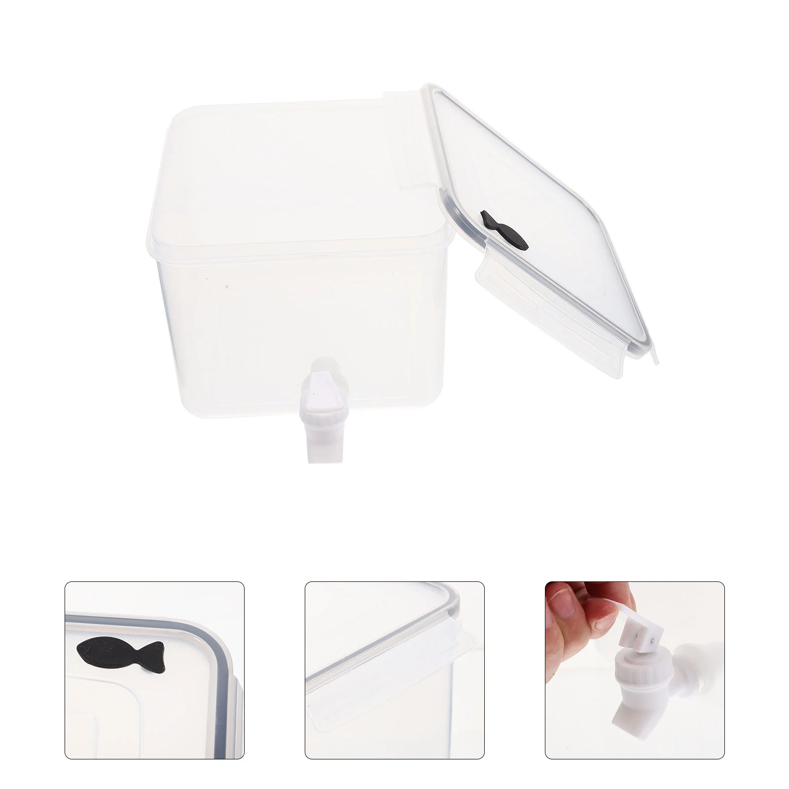 

Fridge Drinks Dispenser with Home Summer Cold Storage Holder for Party
