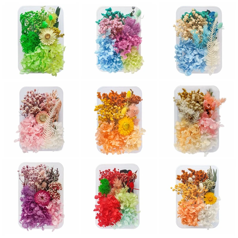 

Dried Pressed Flower for Making Mobile Phone Case Candle Handmade Crafts Epoxy Resin Natural Flower Style Material Model Number
