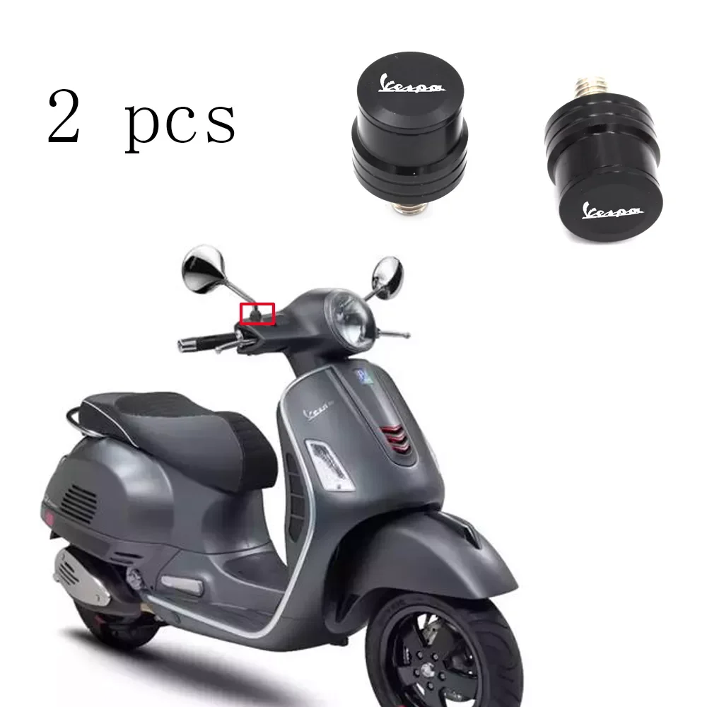 

NEW2023 For Piaggio Vespa GTS300 GTS 300 Scooter Aluminum Mirror Hole Blanking Plate Cover Left&Right Decorative Covers Acce