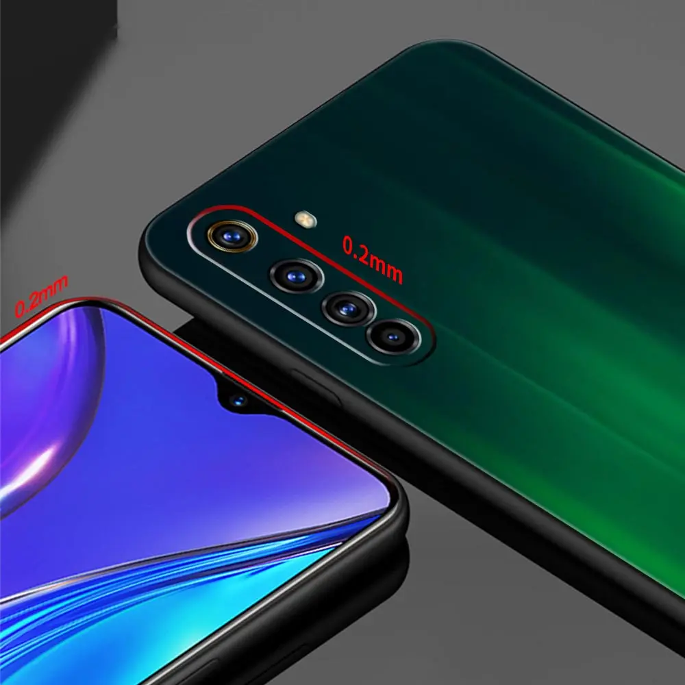 Тёмный матовый чехол с металлической текстурой и крутым принтом для Realme 8 C21 9 Pro 8i