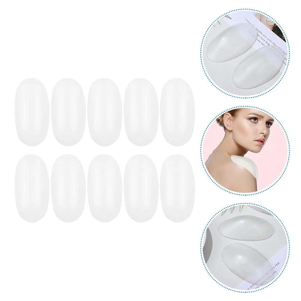 

5 Pairs Invisible Pads Silicone Women Adhesive Push-up Temperament Silica Gel Support Invisible
