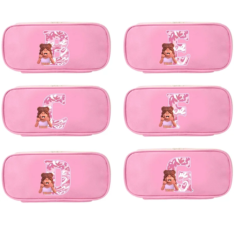 Пенал Roblox с буквой A B C школьные принадлежности канцелярские детская