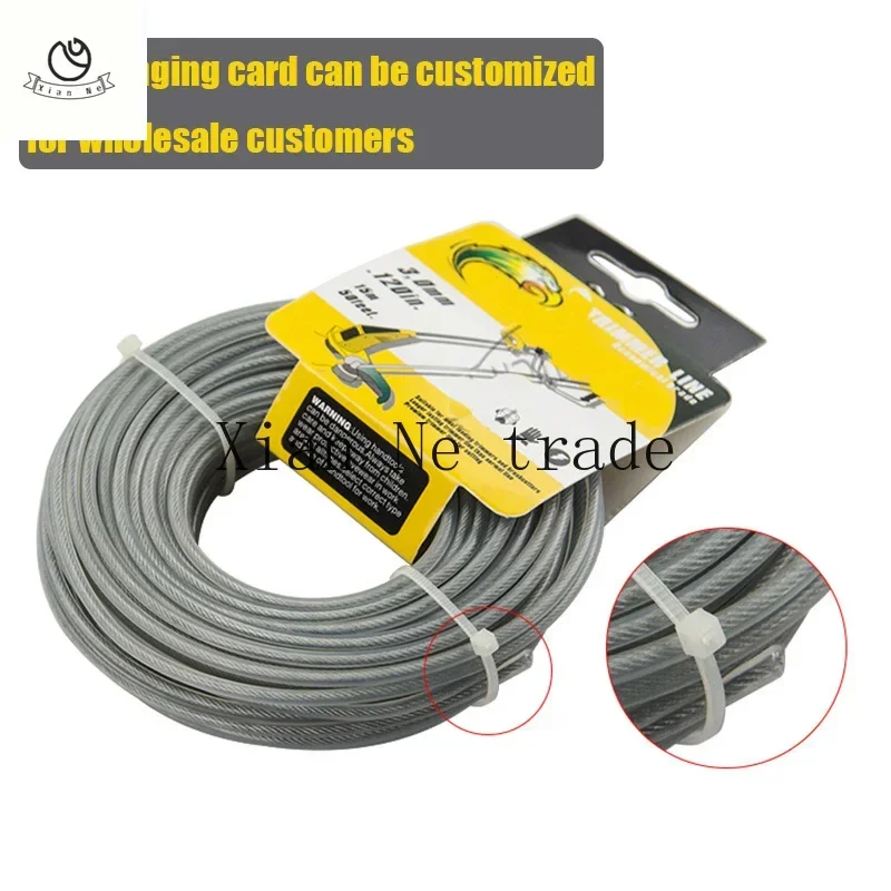 Стальная нейлоновая триммерная леска для садовых электроинструментов длинная