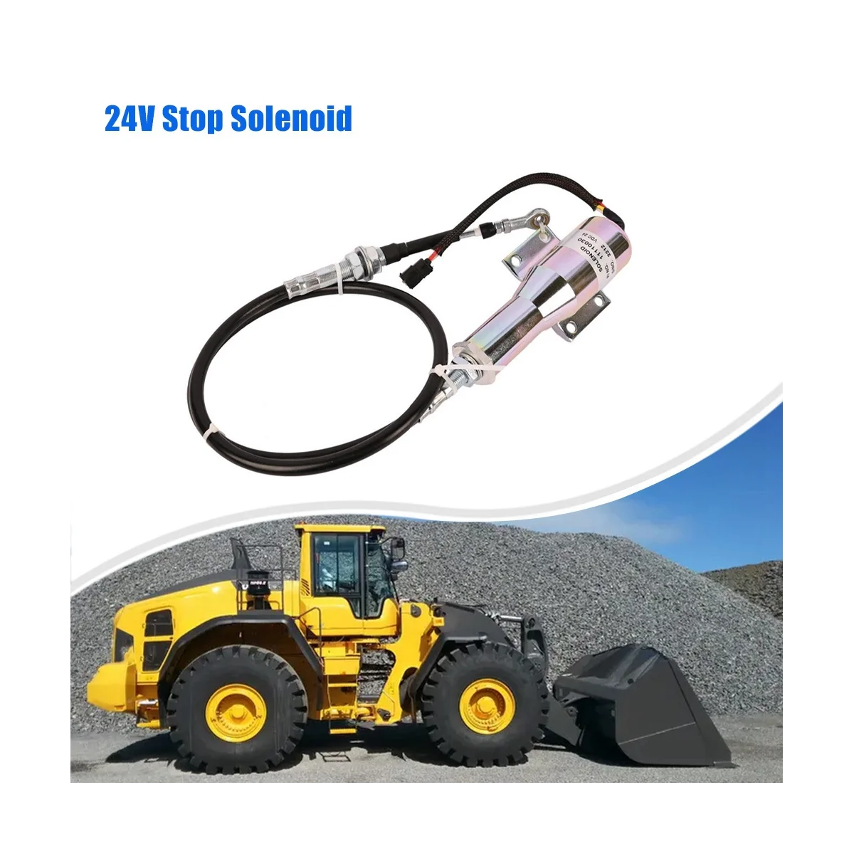 Стопорный соленоид 24 В для колесных погрузчиков Volvo L70C L120C L90C L220D L70D VOE 11110030 SA-4744-24