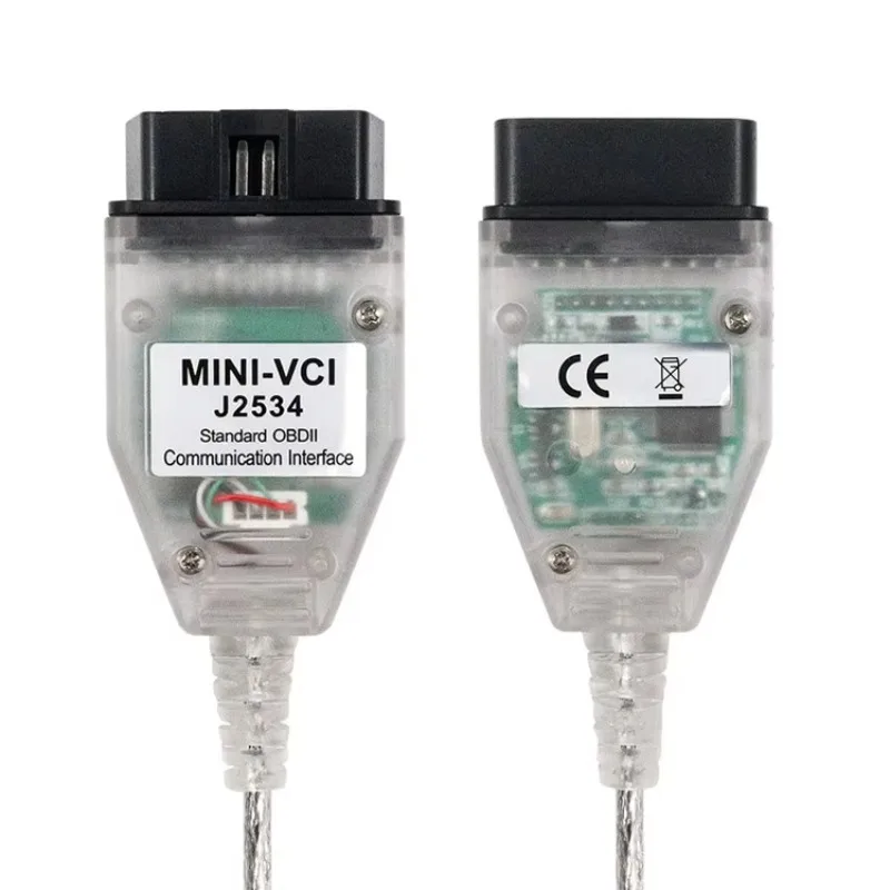 Фото Новейший интерфейс MINI VI 2024 V14.20.019 для чипа TIS Techstream MINI-VCI FT232RL J2534 2, диагностический кабель №2