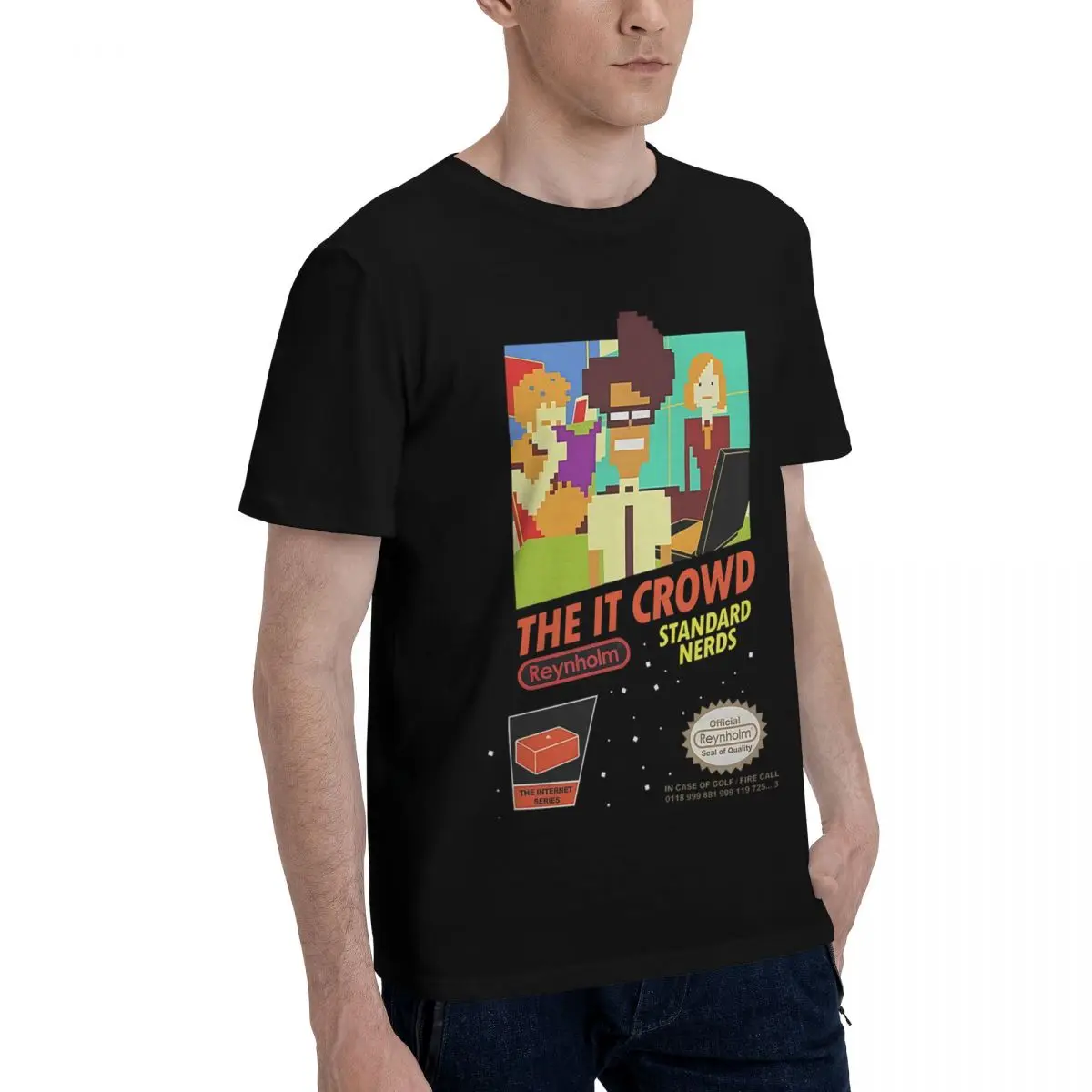 The IT Crowd NES 8-битная игра Nerds Графика 100% хлопок Повседневная дышащая удобная мужская