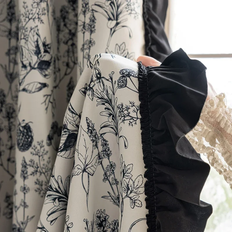 Кружевные края украшения для дома шторы французские пасторальные цветы