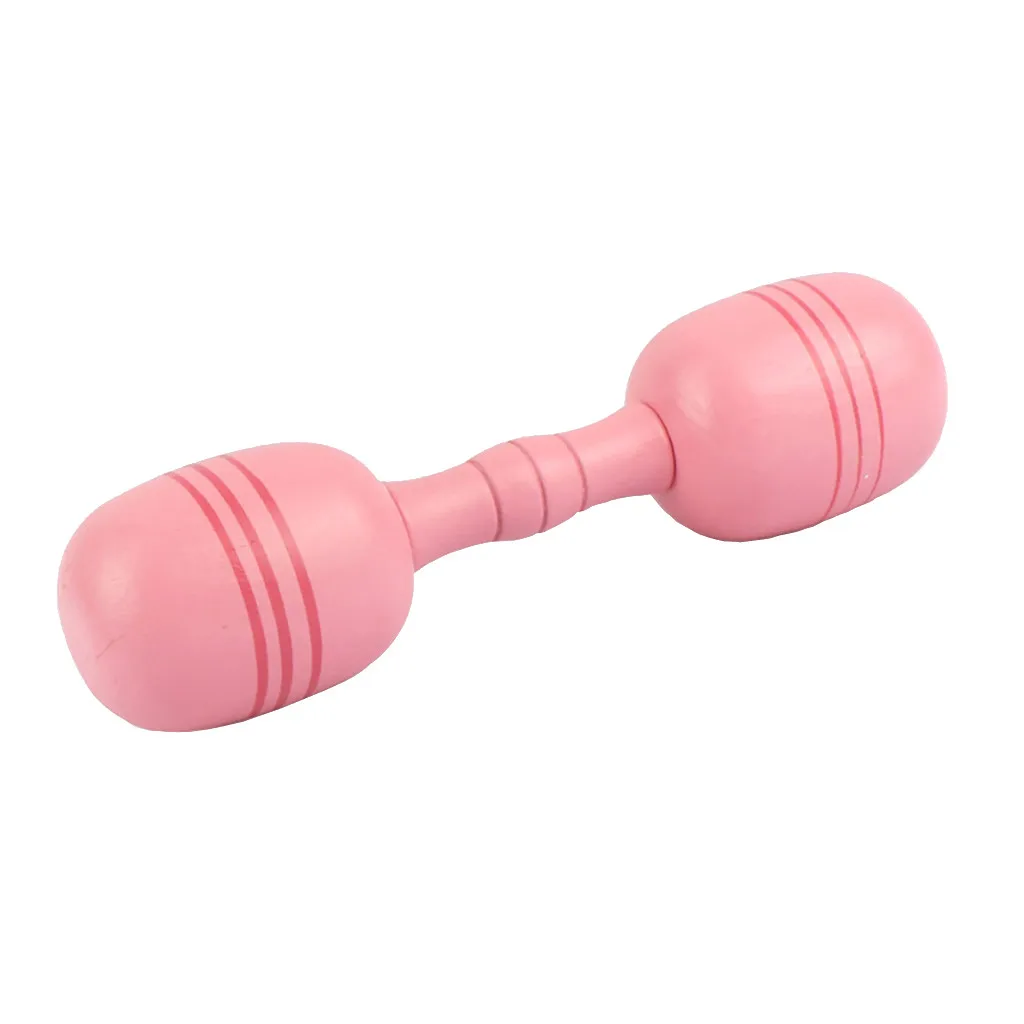 

Toys Props For Childs Wooden Gymnastics Exercise Fitness Dumbbell At Home Education