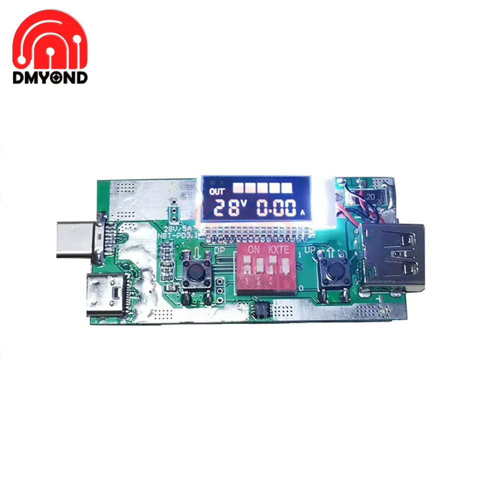 

PD3.1, 28 в, 5 А, тестовая плата для быстрой зарядки, испытательная плата, протокол быстрой зарядки, испытательный Эр-приманка напряжения, электр...