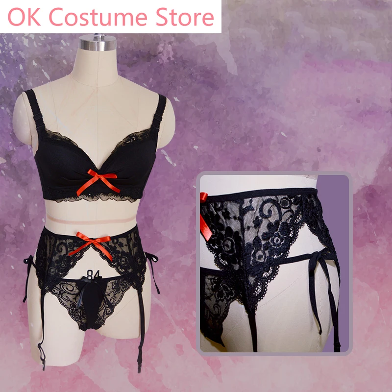 Аниме! Костюм для игр токисаки Куруми свидание в прямом эфире черное пикантное