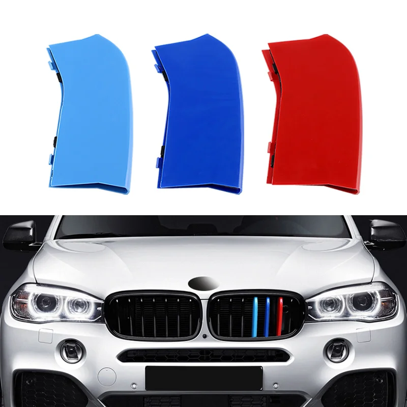 

7 накладок на решетку радиатора для BMW X5 F15 2014-2018 X6 F16 2015-2016, передняя решетка радиатора, спортивный M Стиль, цветные декоративные детали