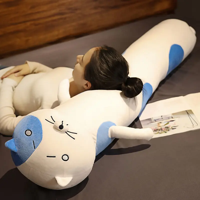 

90-170CM Plush Toys Animal Cat Cute Creative Long Soft Toys Office Break Nap Sleeping Pillow Cushion Stuffed Gift Doll for Kids