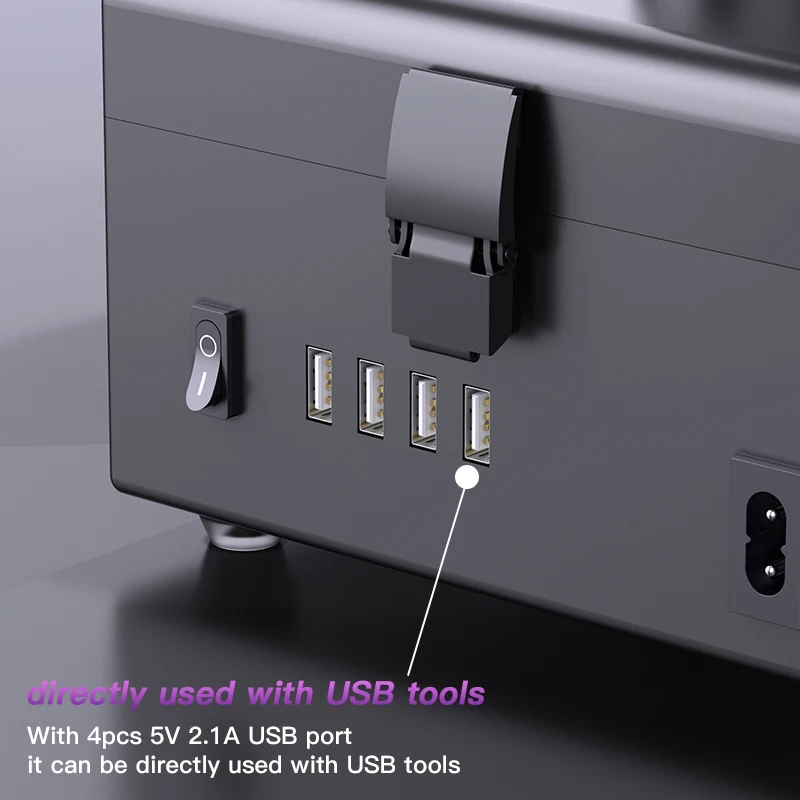 Фото ZJ-802 ZJ-802S Сварочный дымоотсос Очиститель воздуха и пыли Быстрое зарядное устройство USB Инструмент для ремонта пайки печатных плат промышленного телефона №4