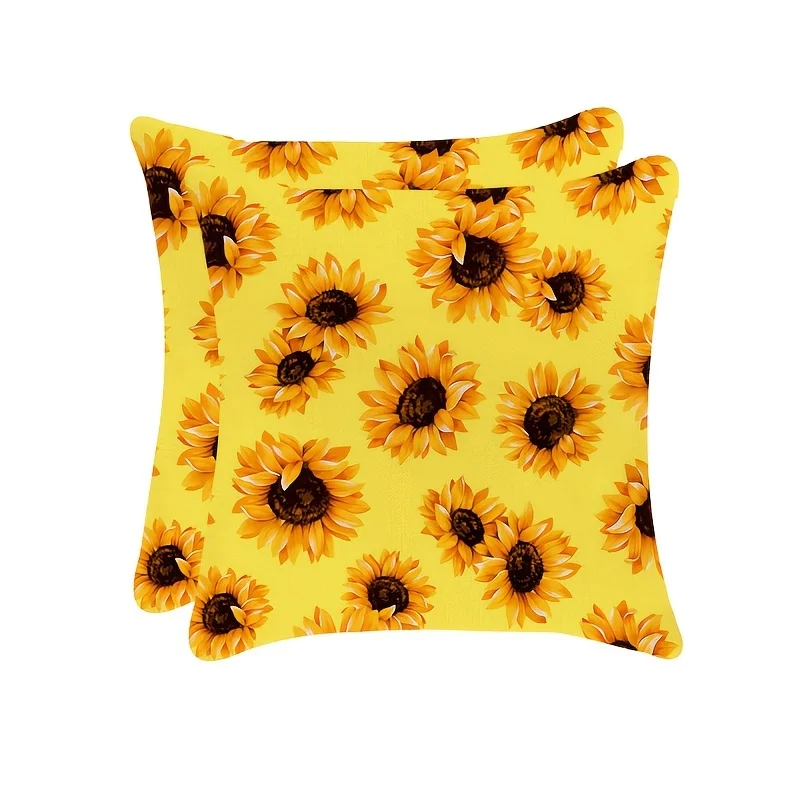 2 шт. декоративная наволочка в виде подсолнуха