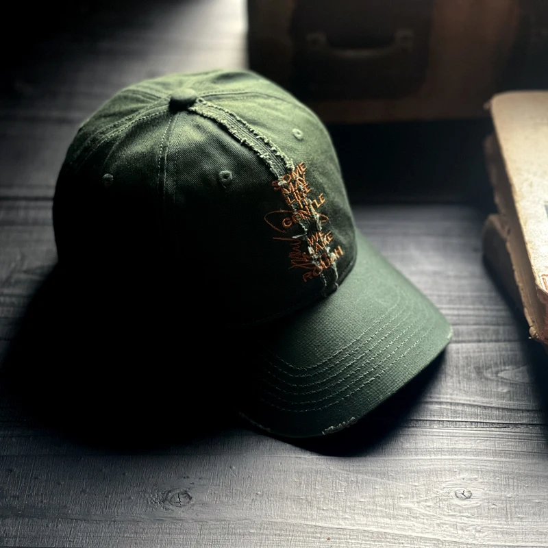 /Это так грубая/Pu Shuai Mei версия грубой поля буквы бейсболка половина Мягкий Топ