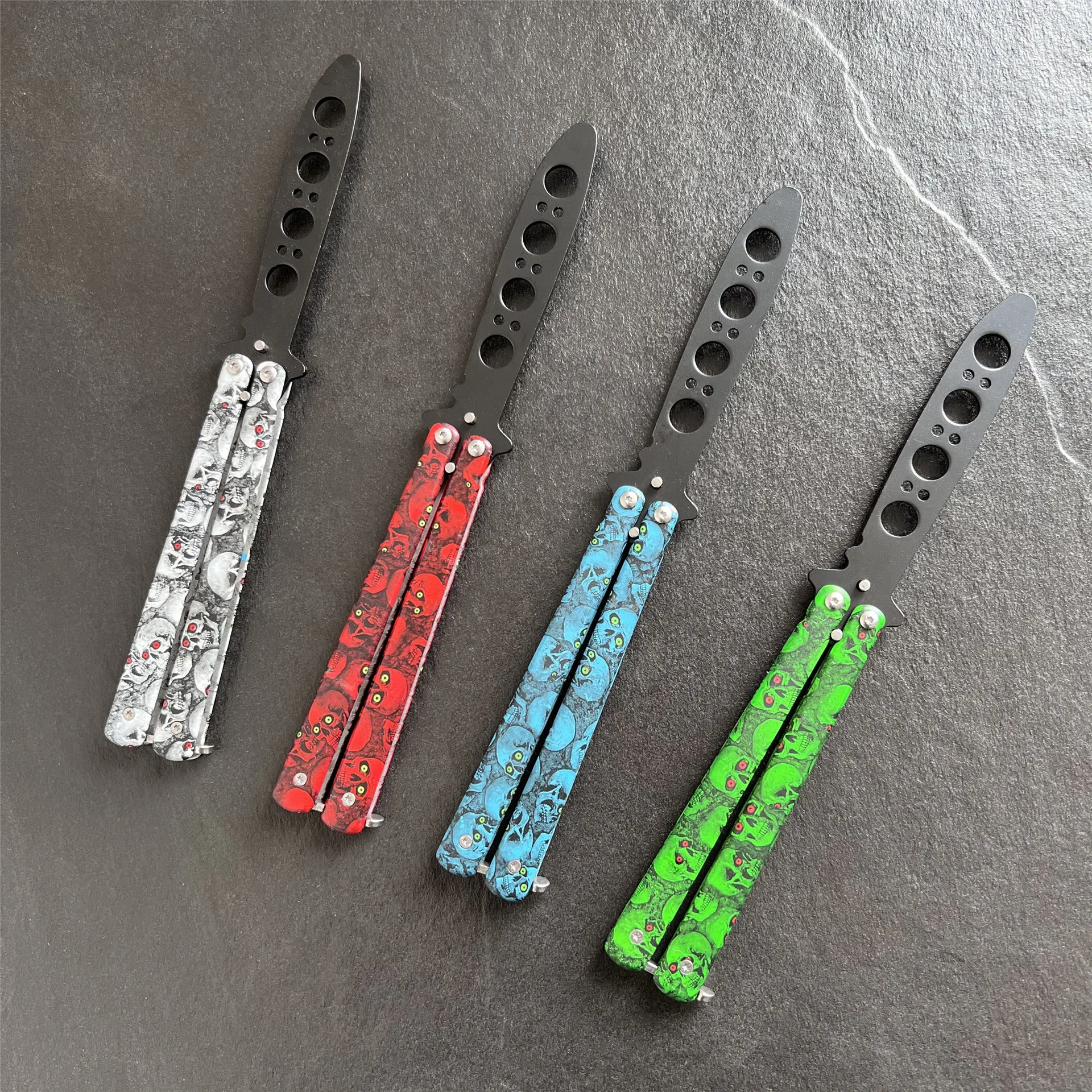 

Portable Butterfly Knife CSGO Balisong Trainer Butterfly Practice Knife Pocket Practice Knife Training Tool for Outdoor Games