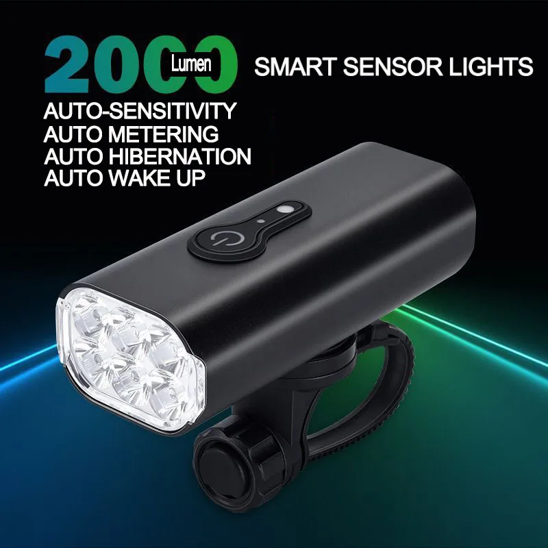 

Светильник велосипедный аккумуляторный, 6 светодиодов, 2022 лм, 2000 мАч