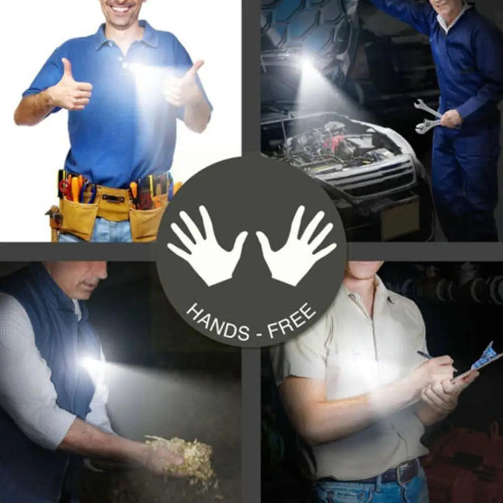 

Led Flashlights Clip On Flashlight Night Safety Nursing Night Light Hands Free Strong Magnetic Flashlight For Walking Runni D1k3