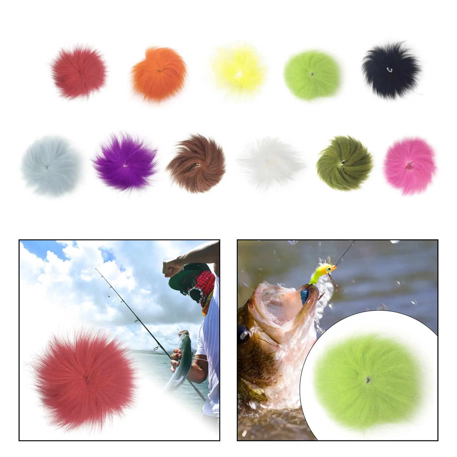 Мех для вязания мушек портативный мягкий легкий материал из тонкого волокна