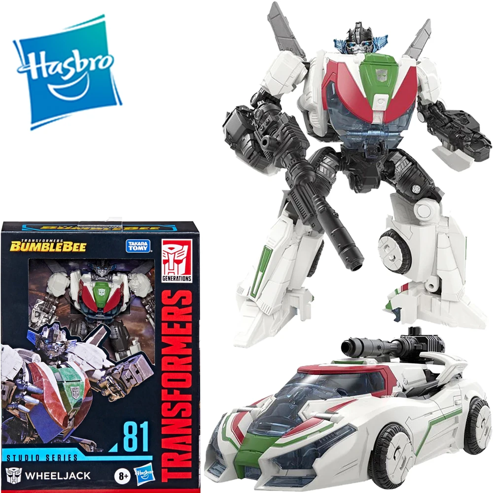 

Original Hasbro Transformers Studio Series 81 Deluex Class Wheeljack Anime Action Figure Collection Model Toys Gift