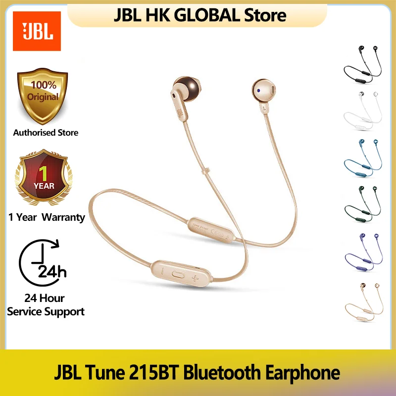 

JBL 100% Origin TUNE 215BT Wireless Bluetooth Headset Half In Ear Sports Earphone 5.0 Efficient Transmission Type-C Extreme