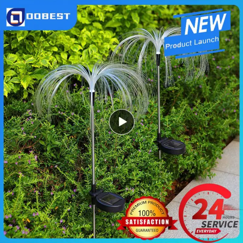 

Garden Lights 7 Colors/warm Lights Led Outdoor Lawn Lights Solar Lamps For The Garden Patio Villa Yard Decor Fairy Solar Lights