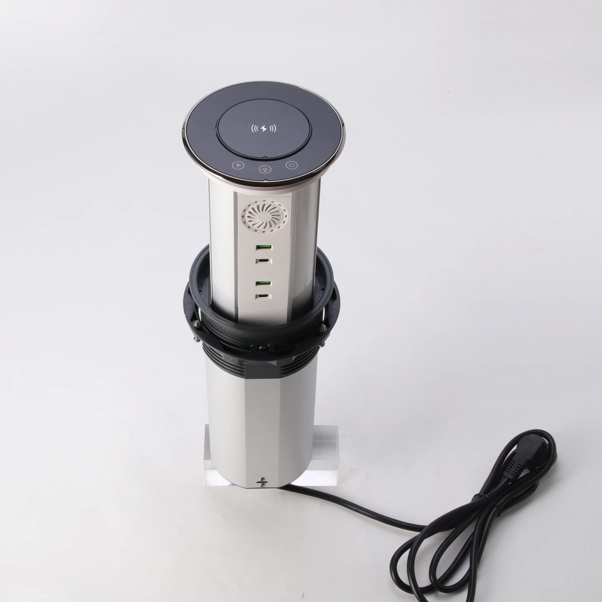 

WIFI Automatic Pop up Socket Kitchen Pop up Socket with USB Wireless Audio