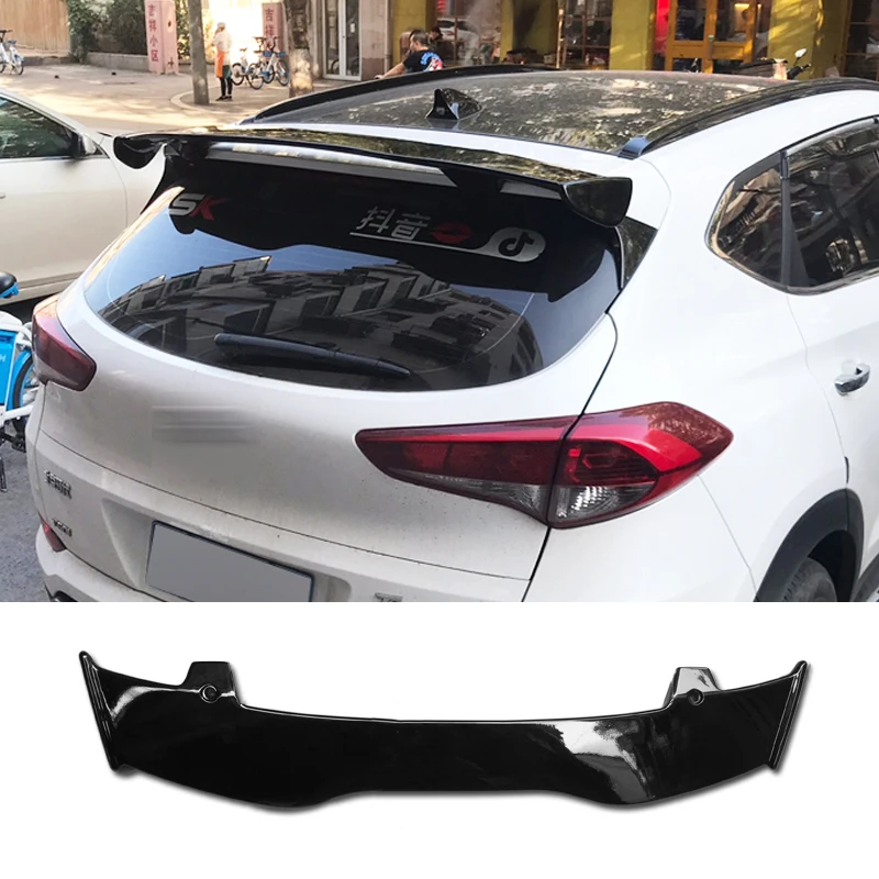 Spoiler sul tetto tipo F superficie in carbonio materiale ABS Spoiler posteriore ala Spoiler per Hyundai Tucson 2010 - 2021