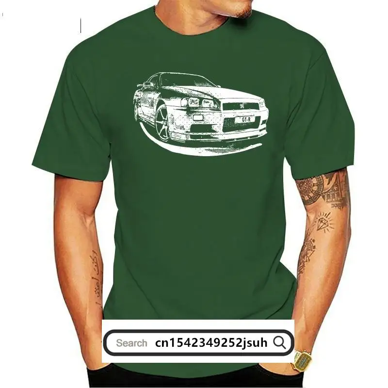 

Japanese Classic Legend Car Skyline GT-R T-shirt Hakosuka Nismo JDM R34 Vintage