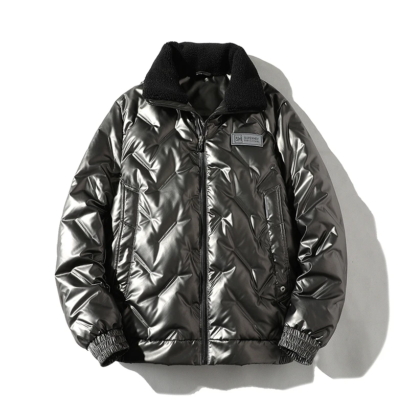 Winter Men's Clothing White Duck Down Jacket Thicken Warm Snow Coats Male Hatless Windbreaker Down Parkas Outerwear