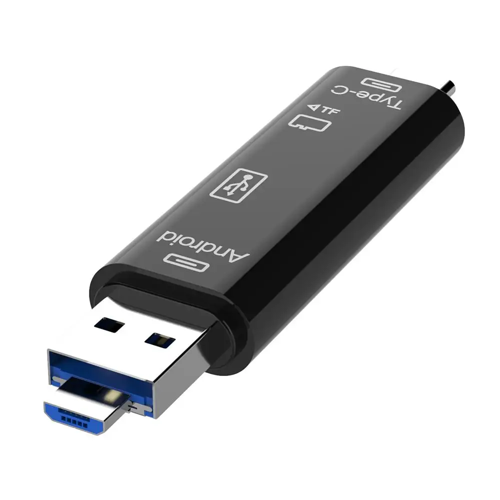 5 в 1 Многофункциональный OTG Micro Reader Flash Drive устройство для чтения смарт-карт памяти