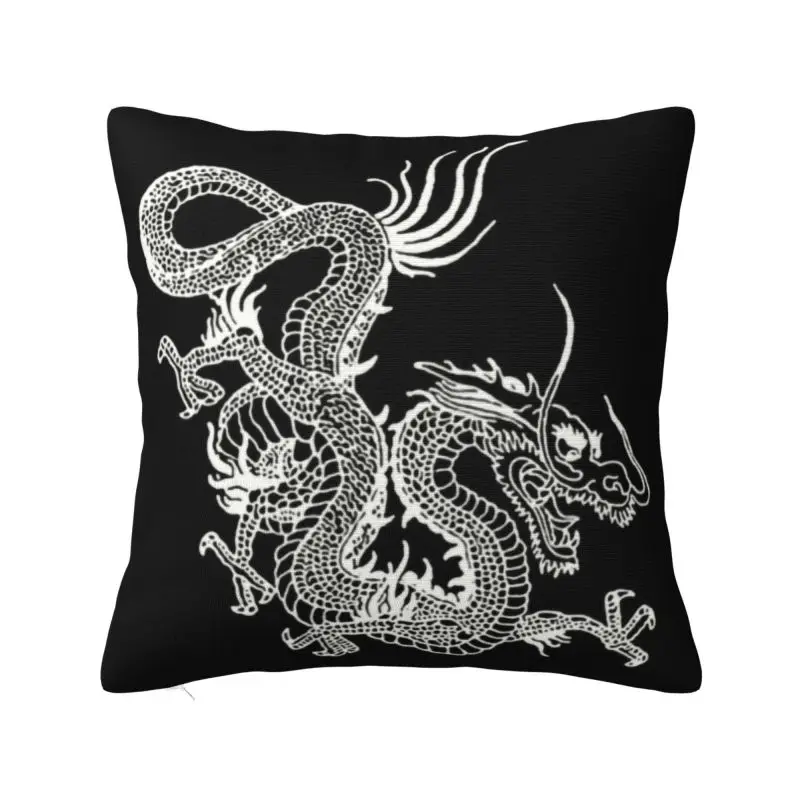 

Китайский белый дракон, Фотофон, легендарное существо, декоративная подушка для дивана, украшение для спальни